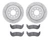 2202-55001 Geoperformance Drilled/Slotted Rotors w/Heavy-Duty Pads Kit, 2003-2011 Ford/Lincoln/Mercury/Mazda, Position: Rear - image 1