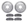 2202-67002 Geoperformance Drilled/Slotted Rotors w/Heavy-Duty Pads Kit, Fits Select Infiniti/Nissan, Position: Front - image 1