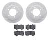 2202-76007 Geoperformance Drilled/Slotted Rotors w/Heavy-Duty Pads Kit, 2008-2021 Lexus/Toyota/Scion, Position: Front - image 1