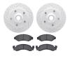 2202-99070 Geoperformance Drilled/Slotted Rotors w/Heavy-Duty Pads Kit, 1973-1985 Ford/Lincoln/Mercury/Mazda, Position: Front - image 1