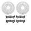 2202-99088 Geoperformance Drilled/Slotted Rotors w/Heavy-Duty Pads Kit, 1995-2002 Ford/Lincoln/Mercury/Mazda, Position: Rear - image 1