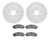 2202-99114 Geoperformance Drilled/Slotted Rotors w/Heavy-Duty Pads Kit, 2001-2011 Ford/Lincoln/Mercury/Mazda, Position: Front - image 1