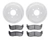 2202-99118 Geoperformance Drilled/Slotted Rotors w/Heavy-Duty Pads Kit, 1997-2004 Ford/Lincoln/Mercury/Mazda, Position: Rear - image 1