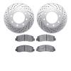 2202-99150 Geoperformance Drilled/Slotted Rotors w/Heavy-Duty Pads Kit, 2005-2011 Ford/Lincoln/Mercury/Mazda, Position: Front - image 1