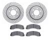 2202-99163 Geoperformance Drilled/Slotted Rotors w/Heavy-Duty Pads Kit, 2010-2021 Ford/Lincoln/Mercury/Mazda, Position: Front - image 1