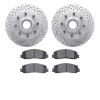2202-99167 Geoperformance Drilled/Slotted Rotors w/Heavy-Duty Pads Kit, 2012-2012 Ford/Lincoln/Mercury/Mazda, Position: Front - image 1