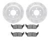 2202-99209 Geoperformance Drilled/Slotted Rotors w/Heavy-Duty Pads Kit, 2018-2021 Ford/Lincoln/Mercury/Mazda, Position: Rear - image 1