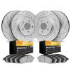 2204-40060 Geoperformance Drilled/Slotted Rotors w/Heavy-Duty Pads Kit, 2002-2006 Mopar, Position: Front and Rear - image 1