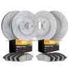 2204-42033 Geoperformance Drilled/Slotted Rotors w/Heavy-Duty Pads Kit, 2012-2018 Mopar, Position: Front and Rear - image 1