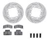 2212-40035 Geoperformance Drilled/Slotted Rotors w/Heavy-Duty Pads Kit & Hardware, 1992-2000 Multiple Makes/Models, Position: Fr - image 1
