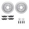 2212-40058 Geoperformance Drilled/Slotted Rotors w/Heavy-Duty Pads Kit & Hardware, 2002-2018 Mopar, Position: Rear - image 1