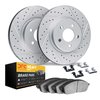 2212-40080 Geoperformance Drilled/Slotted Rotors w/Heavy-Duty Pads Kit & Hardware, 2014-2021 Mopar, Position: Front - image 2