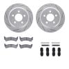 2212-42034 Geoperformance Drilled/Slotted Rotors w/Heavy-Duty Pads Kit & Hardware, 1993-1994 Mopar, Position: Rear - image 1