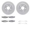 2212-42037 Geoperformance Drilled/Slotted Rotors w/Heavy-Duty Pads Kit & Hardware, 1999-2002 Mopar, Position: Front - image 1