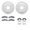 2212-48034 Geoperformance Drilled/Slotted Rotors w/Heavy-Duty Pads Kit & Hardware, 2000-2006 GM, Position: Rear - image 1