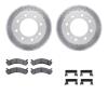 2212-48038 Geoperformance Drilled/Slotted Rotors w/Heavy-Duty Pads Kit & Hardware, 1999-2020 GM, Position: Front - image 1