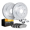 2212-48040 Geoperformance Drilled/Slotted Rotors w/Heavy-Duty Pads Kit & Hardware, 2002-2005 GM, Position: Front - image 2