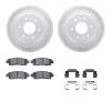 2212-48049 Geoperformance Drilled/Slotted Rotors w/Heavy-Duty Pads Kit & Hardware, 2002-2009 GM, Position: Rear - image 1
