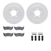 2212-54009 Geoperformance Drilled/Slotted Rotors w/Heavy-Duty Pads Kit & Hardware, 2006-2010 Ford/Lincoln/Mercury/Mazda, Positio - image 1