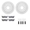 2212-55001 Geoperformance Drilled/Slotted Rotors w/Heavy-Duty Pads Kit & Hardware, 2003-2011 Ford/Lincoln/Mercury/Mazda, Positio - image 1