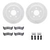 2212-99089 Geoperformance Drilled/Slotted Rotors w/Heavy-Duty Pads Kit & Hardware, 1995-2002 Ford/Lincoln/Mercury/Mazda, Positio - image 1