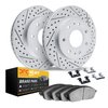 2212-99177 Geoperformance Drilled/Slotted Rotors w/Heavy-Duty Pads Kit & Hardware, 2009-2009 Ford/Lincoln/Mercury/Mazda, Positio - image 2