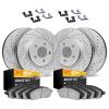2214-40052 Geoperformance Drilled/Slotted Rotors w/Heavy-Duty Pads Kit & Hardware, 2006-2006 Mopar, Position: Front and Rear - image 1