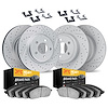 2214-42025 Geoperformance Drilled/Slotted Rotors w/Heavy-Duty Pads Kit & Hardware, 2011-2012 Mopar, Position: Front and Rear - image 1