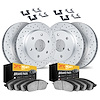 2214-48052 Geoperformance Drilled/Slotted Rotors w/Heavy-Duty Pads Kit & Hardware, 2000-2006 GM, Position: Front and Rear - image 1