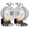 2214-99094 Geoperformance Drilled/Slotted Rotors w/Heavy-Duty Pads Kit & Hardware, Fits Select Ford/Lincoln/Mercury/Mazda, Posit