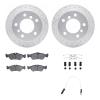 2222-40002 Geoperformance Drilled/Slotted Rotors w/Heavy-Duty Pads/Sensor & Hardware Kit, 2002-2006 Multiple Makes/Models, Posit - image 1