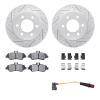 2222-40014 Geoperformance Drilled/Slotted Rotors w/Heavy-Duty Pads/Sensor & Hardware Kit, 2007-2018 Multiple Makes/Models, Posit - image 1