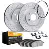 2222-63002 Geoperformance Drilled/Slotted Rotors w/Heavy-Duty Pads/Sensor & Hardware Kit, 2013-2019 Mercedes-Benz, Position: Fro - image 2