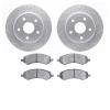 2402-40010 Geoperformance Drilled/Slotted Brake Rotors with Ultimate-Duty Brake Pads Kit, 2006-2018 Mopar, Position: Front - image 1