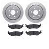 2402-40011 Geoperformance Drilled/Slotted Brake Rotors with Ultimate-Duty Brake Pads Kit, 2002-2018 Mopar, Position: Rear - image 1