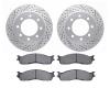 2402-40014 Geoperformance Drilled/Slotted Brake Rotors with Ultimate-Duty Brake Pads Kit, 2003-2008 Mopar, Position: Front - image 1