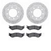 2402-40015 Geoperformance Drilled/Slotted Brake Rotors with Ultimate-Duty Brake Pads Kit, 2003-2008 Mopar, Position: Rear - image 1