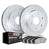 2402-40023 Geoperformance Drilled/Slotted Brake Rotors with Ultimate-Duty Brake Pads Kit, Fits Select Mopar, Position: Front - image 1