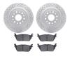 2402-40024 Geoperformance Drilled/Slotted Brake Rotors with Ultimate-Duty Brake Pads Kit, Fits Select Mopar, Position: Rear - image 1
