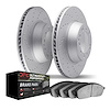 2402-42000 Geoperformance Drilled Brake Rotors with Ultimate-Duty Brake Pads Kit, 2005-2010 Mopar, Position: Front - image 1