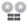 2402-42003 Geoperformance Drilled/Slotted Brake Rotors with Ultimate-Duty Brake Pads Kit, 2006-2010 Mopar, Position: Front - image 1