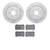 2402-42004 Geoperformance Drilled/Slotted Brake Rotors with Ultimate-Duty Brake Pads Kit, 2006-2010 Mopar, Position: Rear - image 1