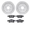 2402-42005 Geoperformance Drilled/Slotted Brake Rotors with Ultimate-Duty Brake Pads Kit, Fits Select Mopar, Position: Rear - image 1