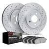 2402-42010 Geoperformance Drilled/Slotted Brake Rotors with Ultimate-Duty Brake Pads Kit, Fits Select Mopar, Position: Rear - image 2