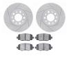 2402-42013 Geoperformance Drilled/Slotted Brake Rotors with Ultimate-Duty Brake Pads Kit, Fits Select Mopar, Position: Rear - image 1