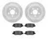 2402-42016 Geoperformance Drilled/Slotted Brake Rotors with Ultimate-Duty Brake Pads Kit, 2007-2012 Mopar, Position: Rear - image 1