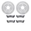 2402-42021 Geoperformance Drilled/Slotted Brake Rotors with Ultimate-Duty Brake Pads Kit, 1993-1998 Mopar, Position: Rear - image 1