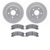 2402-42023 Geoperformance Drilled/Slotted Brake Rotors with Ultimate-Duty Brake Pads Kit, 1999-2004 Mopar, Position: Front - image 1