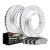 2402-46000 Geoperformance Slotted Brake Rotors with Ultimate-Duty Brake Pads Kit, 2006-2011 GM, Position: Front - image 1