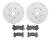 2402-47005 Geoperformance Drilled/Slotted Brake Rotors with Ultimate-Duty Brake Pads Kit, 1982-1995 GM, Position: Front - image 1